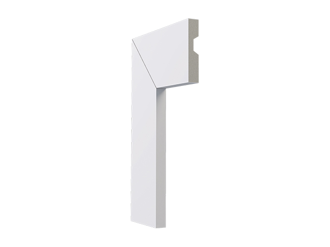 Guarnição de Poliestireno Santa Luzia 7cm Linha Lev 71 branca Lisa