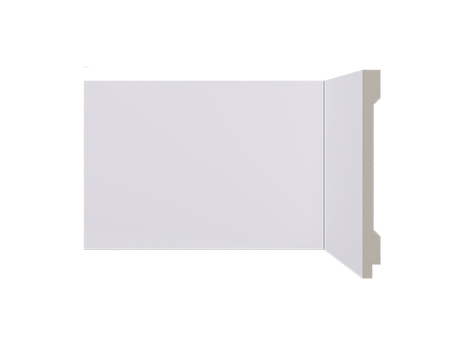 Rodapé de Poliestireno 15cm x 13mm x 240cm Santa Luzia Linha Lev liso